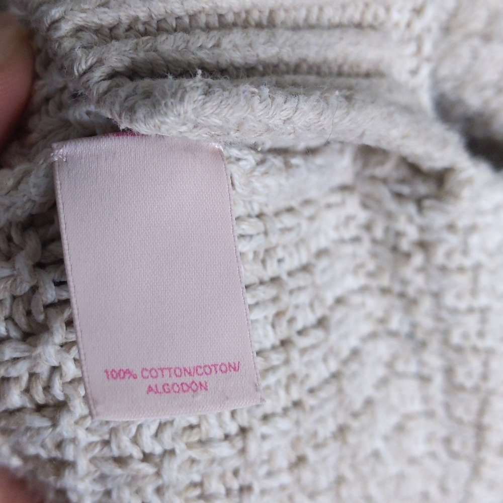 Victoria’s Secret Scoop Neck Neutral Pullover Sweater Oatmeal Beige XS - Picture 7 of 7
